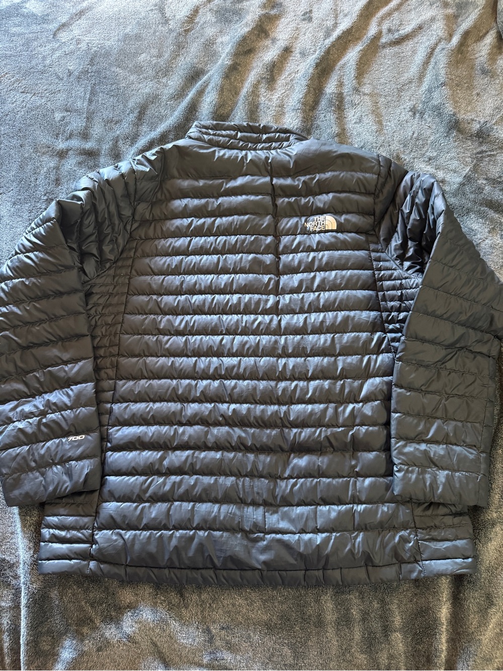 The North Face Quilted Puffer Jacket - Navy Blue - Picture 5 of 5